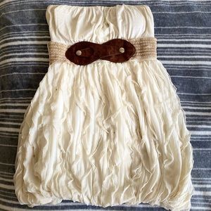 Creme Puffy Top/Dress